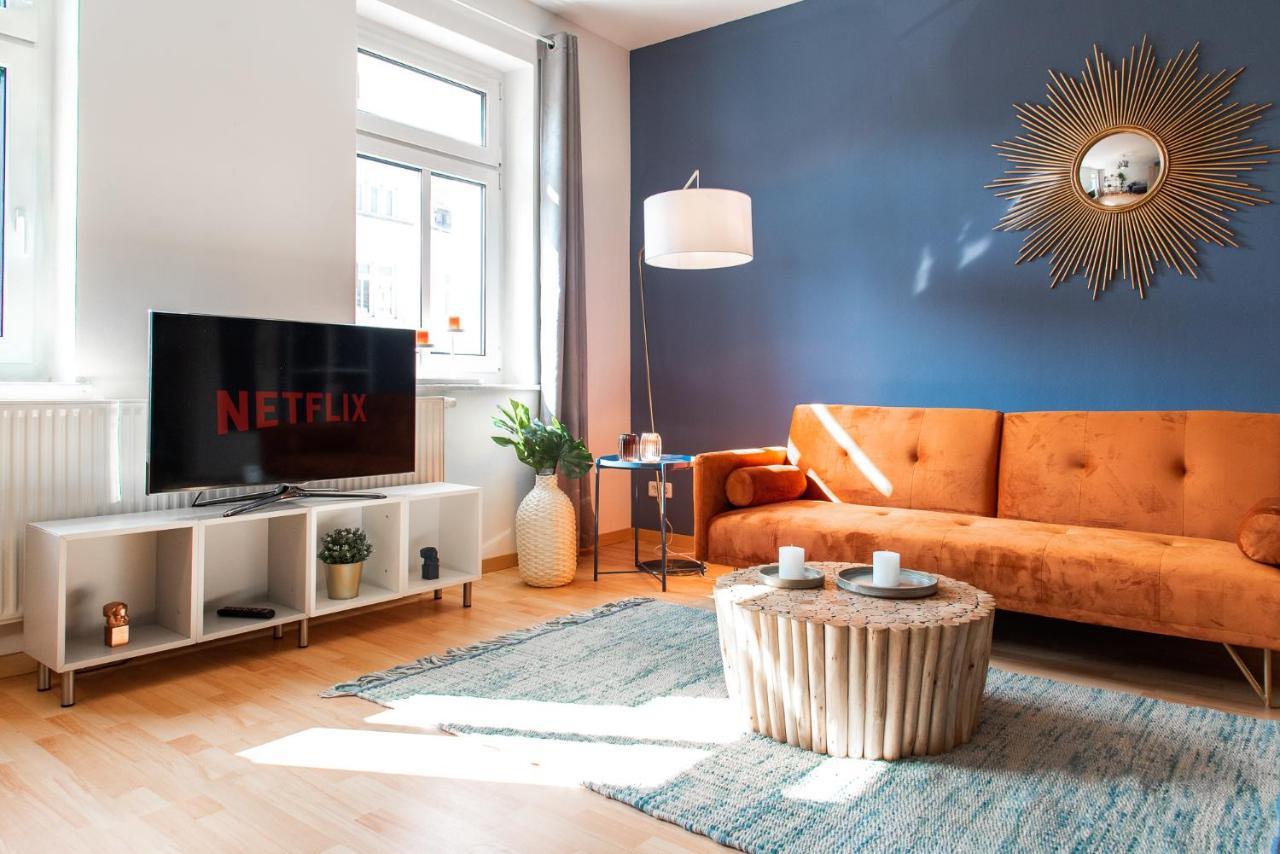 Stilvolles Apartment mit Balkon / Netflix + WIFI&zentrumsnah Chemnitz Exterior foto